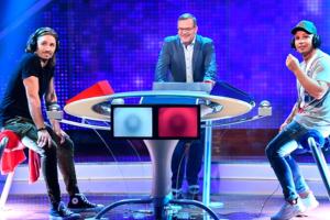 Eine der witzigsten Szenen von "Schlag den Star" lieferten Gil Ofarim und Pietro Lombardi