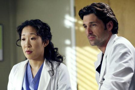 Sandra Oh alias Dr. Yang und Patrick Dempsey alias Dr. Shepherd 2005 zusammen in der TV-Serie 