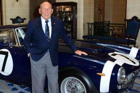Sir Stirling Moss bei der Vorstellung seines Buches 