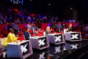 Bruce Darnell (v.l.), Chris Tall, Evelyn Burdecki und Dieter Bohlen (r.) suchen 2020 "Das Supertalent" - aber nicht an einem...