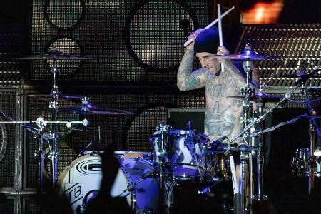 Travis Barker von Blink-182 während eines Auftritts im vergangenen Jahr