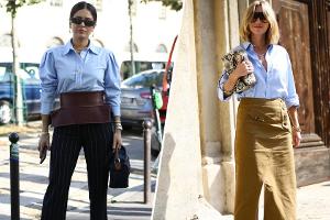 Die Fashionistas Paola Alberdi und Lisa Aiken zeigen wie der Lässig-Look in Blau funktioniert.