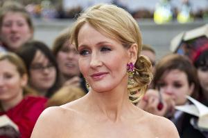 J. K. Rowling während eines Events in London
