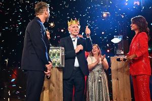 Werner Hansch (m.), Kult-Sportreporter und Sieger der aktuellen Staffel von "Promi Big Brother"