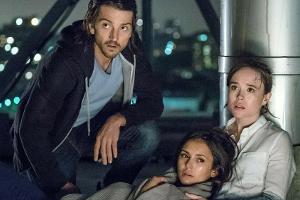 Diego Luna (v.l.), Nina Dobrev und Ellen Page spielen im Remake von "Flatliners" die Hauptrollen.