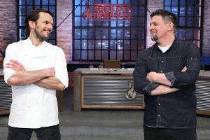 Steffen Henssler (li.) und Kontrahent Tim Mälzer bei "Grill den Henssler".