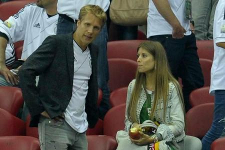 Oliver Pocher und Cathy Hummels bei der Fußball-Europameisterschaft 2012
