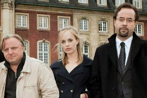 Ehemaliges Münster-"Tatort"-Team: Kommissarin Nadeshda Krusenstern (Friederike Kempter) zwischen Kommissar Frank Thiel (Axel...