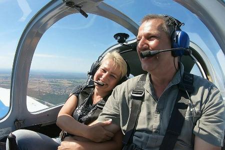 Tatjana und Rüdiger über den Wolken.