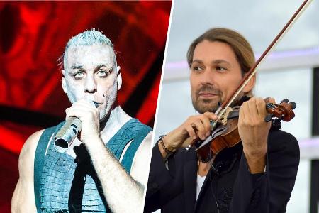 Till Lindemann (li.) und David Garrett tun sich zusammen.