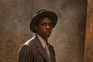 Chadwick Boseman (Mitte) mit Michael Potts (l.) und Colman Domingo (r.) in "Ma Rainey's Black Bottom".