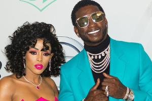 Gucci Mane mit Keyshia Ka'oir auf dem roten Teppich im Oktober 2018.