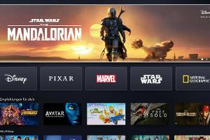 So sieht die Benutzeroberfläche von Disney+ aus