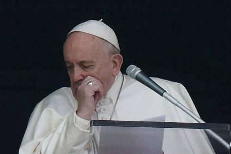 Papst Franziskus musste seine Ansprache am vergangenen Sonntag immer wieder hustend unterbrechen