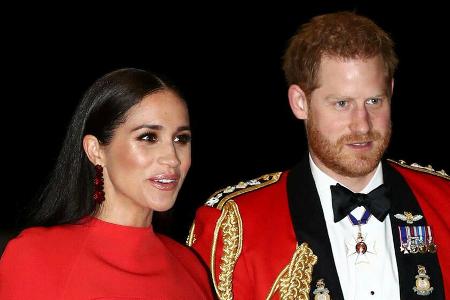 Prinz Harry und Herzogin Meghan bei einem ihrer letzten öffentlichen Auftritte zu Beginn des Monats
