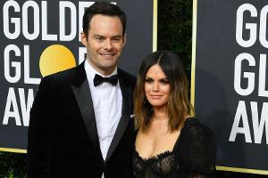 Bill Hader und Rachel Bilson auf dem roten Teppich der Golden Globes