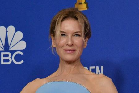 US-Star Renée Zellweger mit ihrem Golden Globe Award