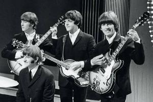 The Beatles während eines TV-Auftritts im Jahr 1966