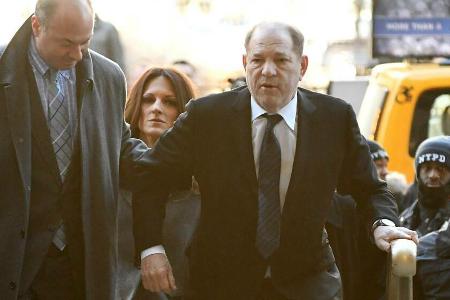 Harvey Weinstein bei seiner Ankunft in New York