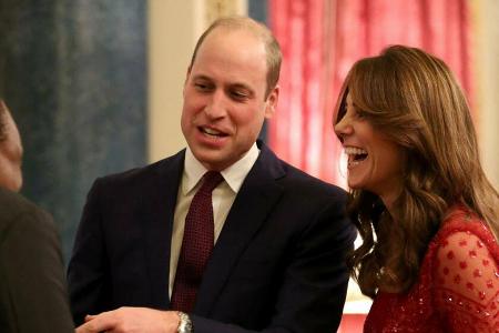 Prinz William und Herzogin Kate bei ihrem Empfang am Montagabend