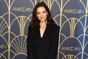 US-Schauspielerin Katie Holmes macht auf der Berlin Fashion Week eine gute Figur