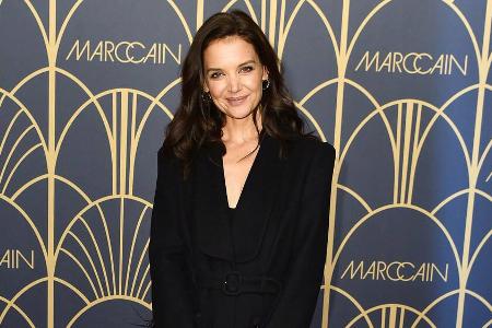 US-Schauspielerin Katie Holmes macht auf der Berlin Fashion Week eine gute Figur