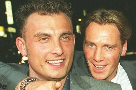 Zlatko und Container-Kumpel Jürgen bei der Goldene-Henne-Preisverleihung im Jahr 2000