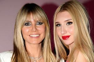 Heidi Klum mit "GNTM"-Kandidatin Tamara bei einer Modenschau in New York