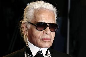 Karl Lagerfeld auf der Milan Fashion Week im März 2009