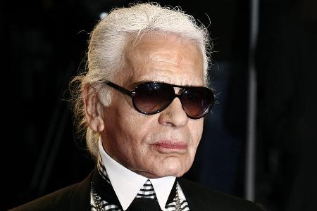 Karl Lagerfeld auf der Milan Fashion Week im März 2009
