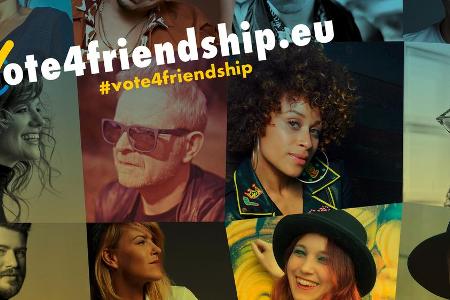 Für die Europawahl-Kampagne #vote4friendship der Alliance4Europe singen 30 Künstlerinnen und Künstler gemeinsam den Queen-So...