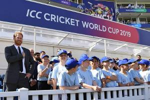 Prinz Harry bei der Eröffnung des Cricket World Cups in London