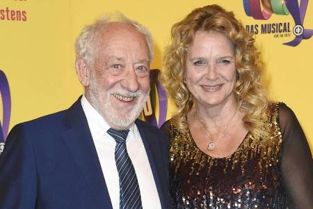 Dieter Hallervorden und seine Lebensgefährtin Christiane Zander im April 2019