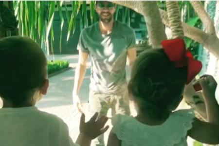 Enrique Iglesias und seine Zwillinge Nicholas und Lucy