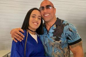 Dwayne Johnson mit seiner ältesten Tochter