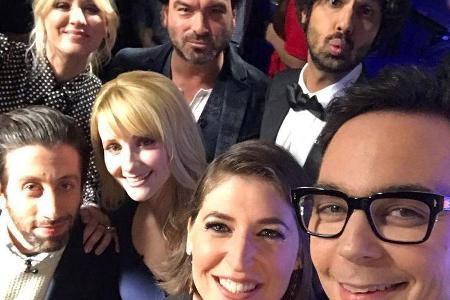 Jim Parsons und seine Kollegen bei einer Talkshow zum Abschied von 