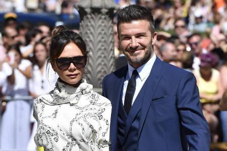 Victoria und David Beckham waren bei der Hochzeit von Real-Madrid-Kicker Sergio Ramos