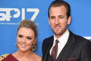Harry Kane und seine Jugendliebe Katie Goodland, mit der er zwei gemeinsame Kinder hat