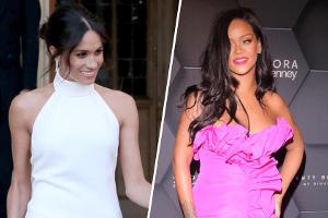 Herzogin Meghan (l.) und Rihanna sind neben einigen anderen Promi-Damen für den Fashion Icon Award nominiert