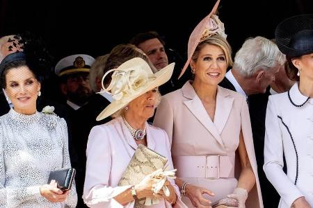 Ein seltener Anblick, v.l.n.r.: Königin Letizia von Spanien, Herzogin Camilla, Königin Máxima der Niederlande und Herzogin Kate