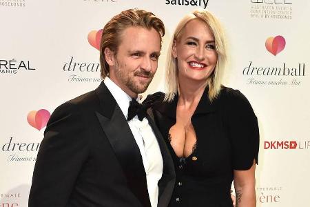 Sarah Connor und Florian Fischer bei einem Auftritt in Berlin