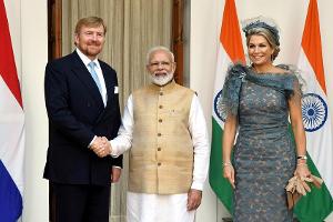 König Willem-Alexander ist mit seiner Frau Máxima zu Besuch in Indien