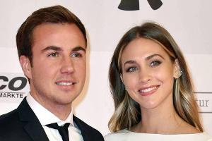 Mario Götze mit seiner Ehefrau Ann-Kathrin Götze, geborene Brömmel