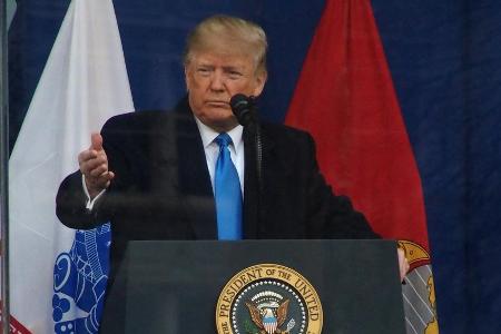 Der Stern von US-Präsident Donald Trump wurde erneut verunstaltet