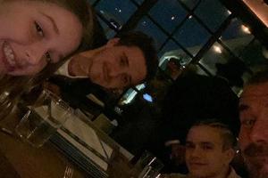 David Beckham (re.) genießt die Zeit mit seinen Kindern