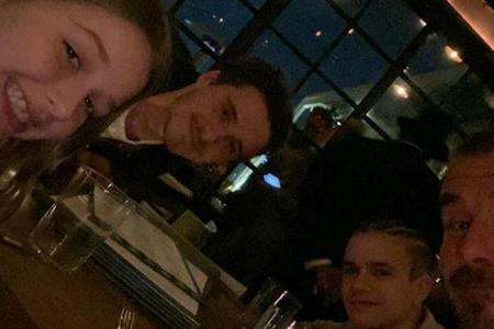 David Beckham (re.) genießt die Zeit mit seinen Kindern