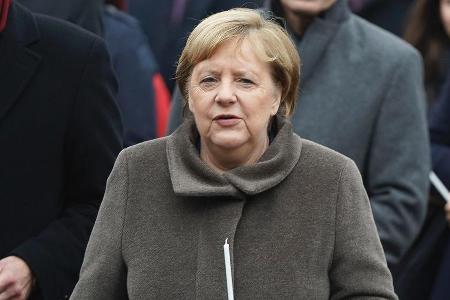 Bundeskanzlerin Angela Merkel während einer Gedenkveranstaltung in Berlin