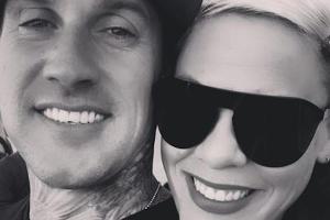 Pink und ihr Mann freuen sich über ihren ersten Formel-1-Besuch in ihrem Leben