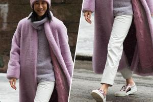 Eva Chen, Direktorin für Mode-Partnerschaften bei Instagram, will auch im Winter nicht auf Sneaker verzichten