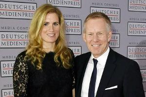 Britta Becker und Johannes B. Kerner bei einer Veranstaltung 2016